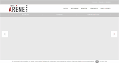 Desktop Screenshot of hotel-arene.fr