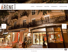 Tablet Screenshot of hotel-arene.fr
